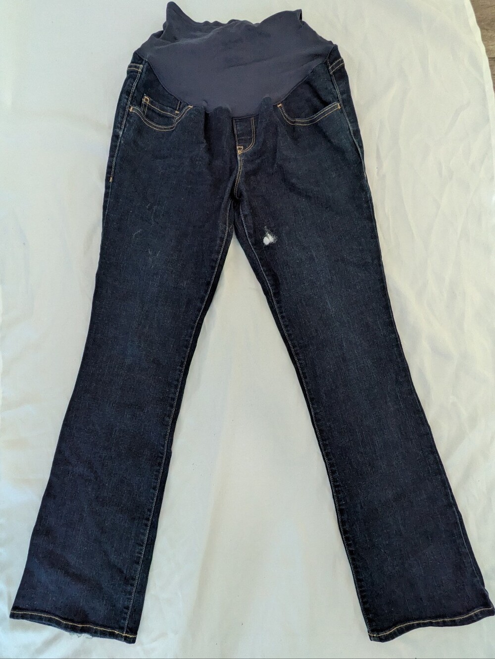 Old Navy Dark Blue Maternity Jeans with Stretch Waistband